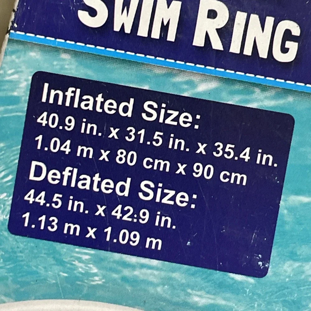 H2O GO! Alpaca‎ Swim Ring 41 in x 31.5 in x 35.5 in pool float NIB